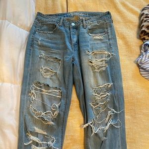 American Eagle Ripped Mom Jeans
